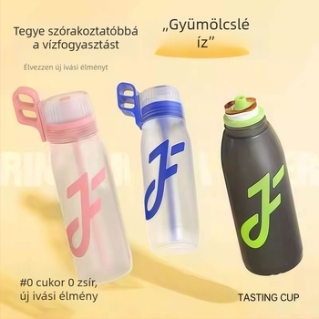 Joyfit aromás pohár 1000 ml, nagy kapacitású vizespalack szívószállal
