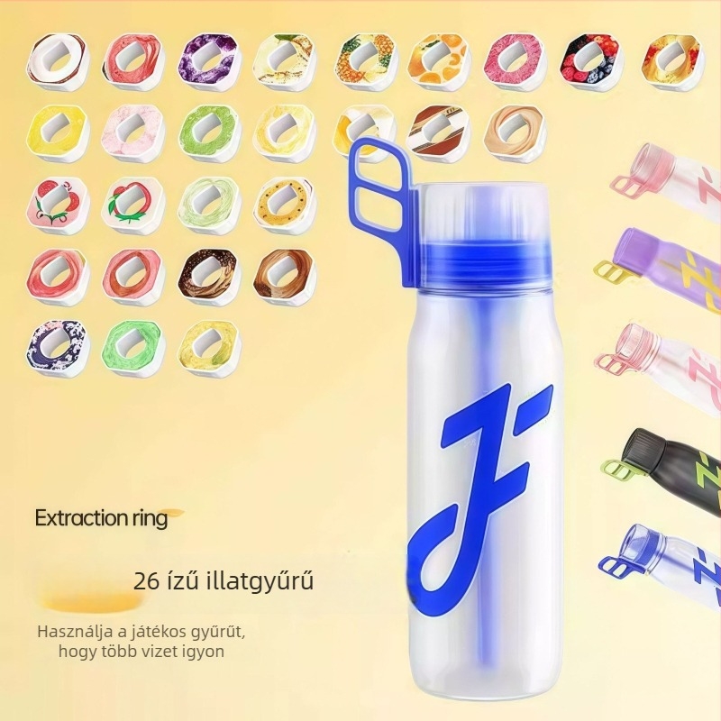 Joyfit aromás pohár 1000 ml, nagy kapacitású vizespalack szívószállal