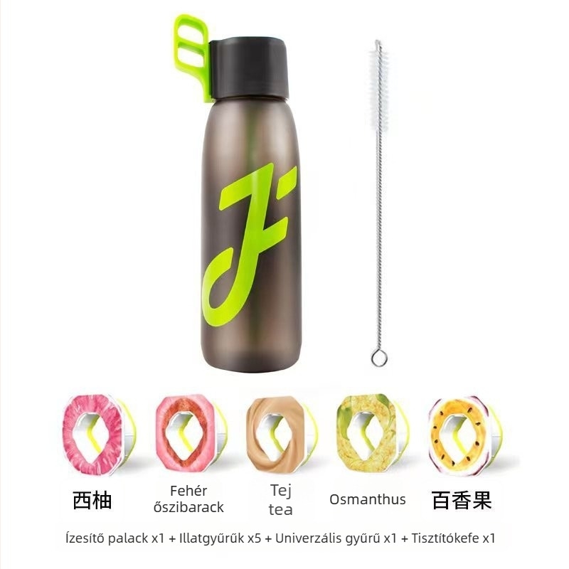 Joyfit aromás pohár 1000 ml, nagy kapacitású vizespalack szívószállal