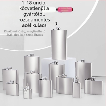 1–18 oz rozsdamentes acél flakon – hordozható mini borosüveg
