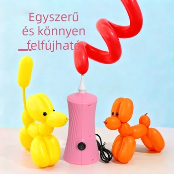 Elektromos felfújó pumpa lufikhoz, levegőhengerrel