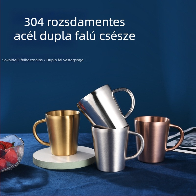 Kesler 304 rozsdamentes acél sörös pohár, Instagram-stílus, egyfalú kempinges pohár, 301–400 ml, egyszínű