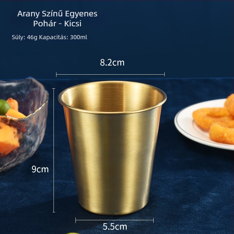 Kesler 304 rozsdamentes acél sörös pohár, Instagram-stílus, egyfalú kempinges pohár, 301–400 ml, egyszínű