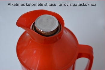 9V7T termosz fából készült dugóval, üvegből készült szigetelt palack, parafa dugó, háztartási 2 L