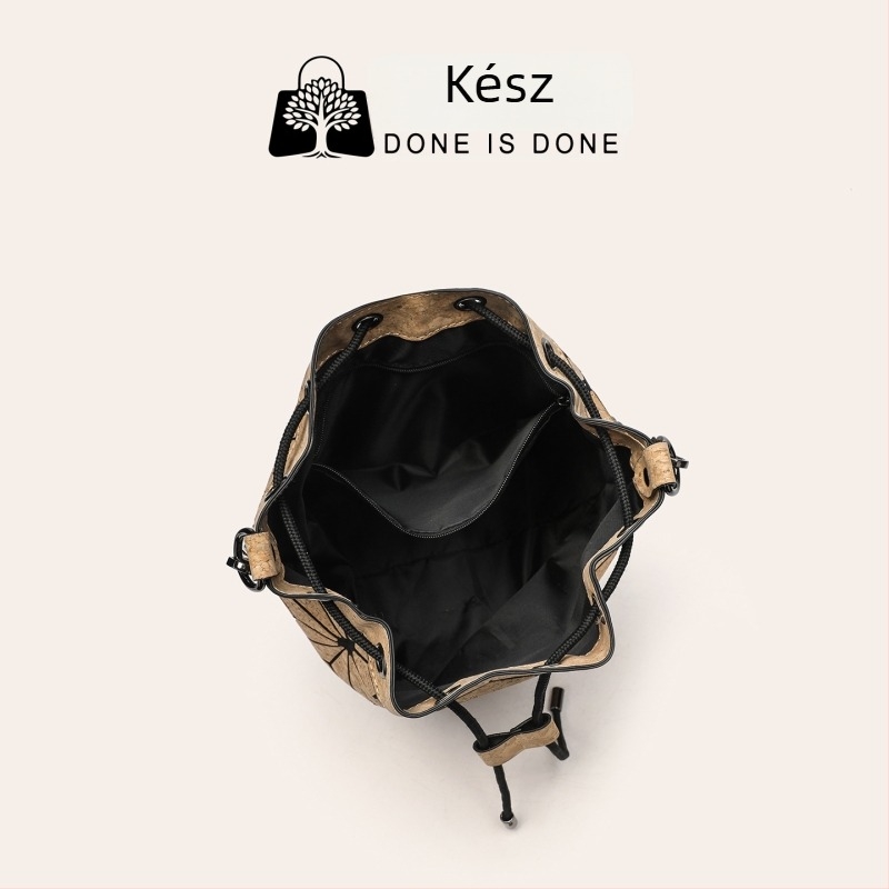 Parafa bucket táska, zöldségkosár-stílusú, geometriai rombusz mintával, nagy méretű női kézitáska