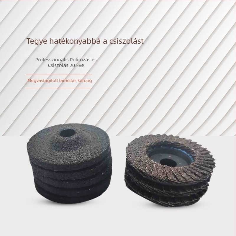 2 hüvelykes pneumatikus szögcsiszoló korongok – flap korong, polírozó korong, élsimítás és rozsda eltávolítás, Ø50 mm
