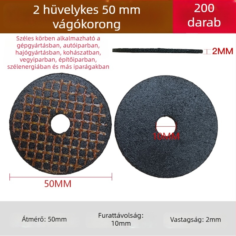 2 hüvelykes pneumatikus szögcsiszoló korongok – flap korong, polírozó korong, élsimítás és rozsda eltávolítás, Ø50 mm
