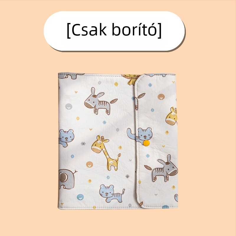 Textilből készült terhességi vizsgálatok tároló album tekerhető dizájnnal, ultrahangos és vizsgálati jelentésekhez
