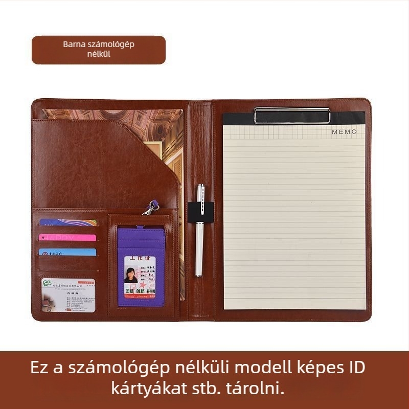A4 üzleti menedzser mappa, PU bőr, többfunkciós dokumentum mappa, tárgyalások és szerződések mappa, aláírási mappa, testreszabható