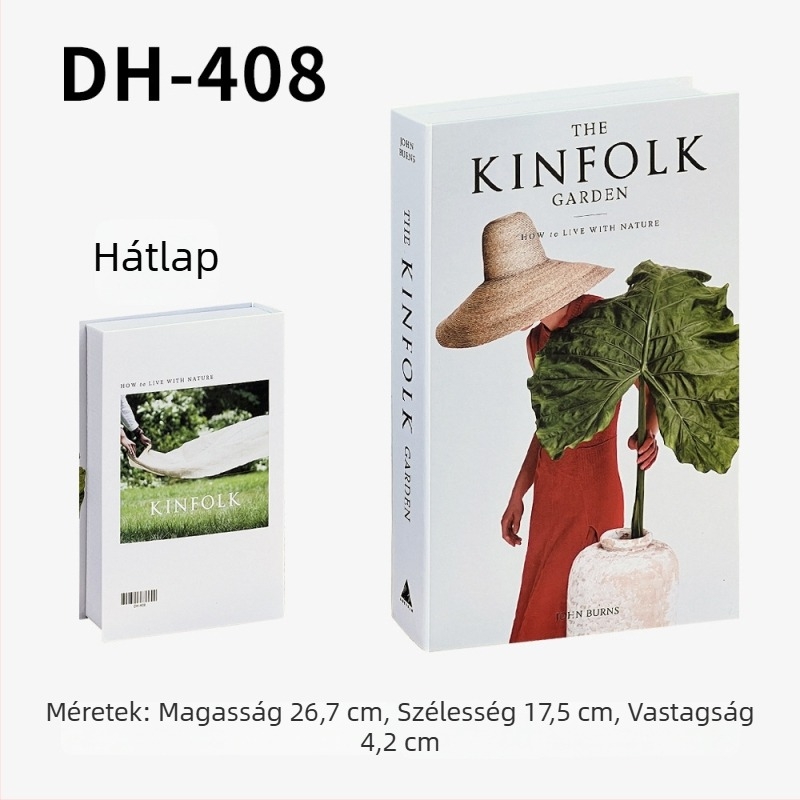 Instagram-stílusú minimalist dekoratív könyv replikája – rekvizit divatfotózáshoz