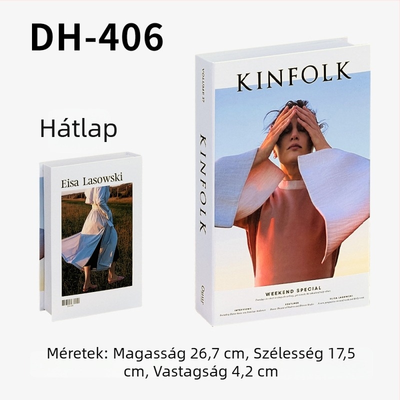 Instagram-stílusú minimalist dekoratív könyv replikája – rekvizit divatfotózáshoz