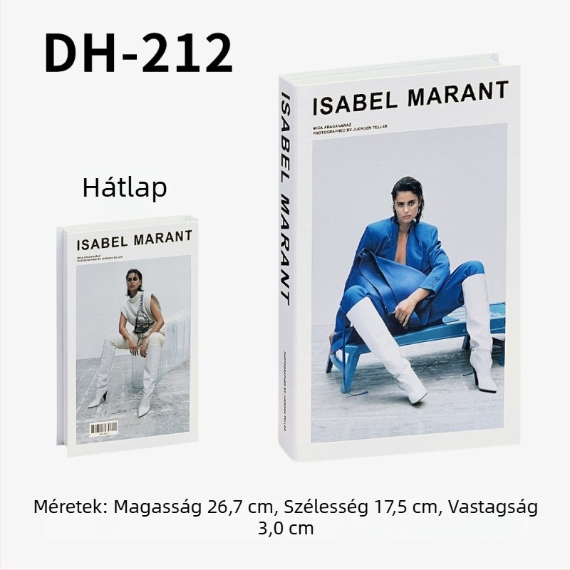 Instagram-stílusú minimalist dekoratív könyv replikája – rekvizit divatfotózáshoz