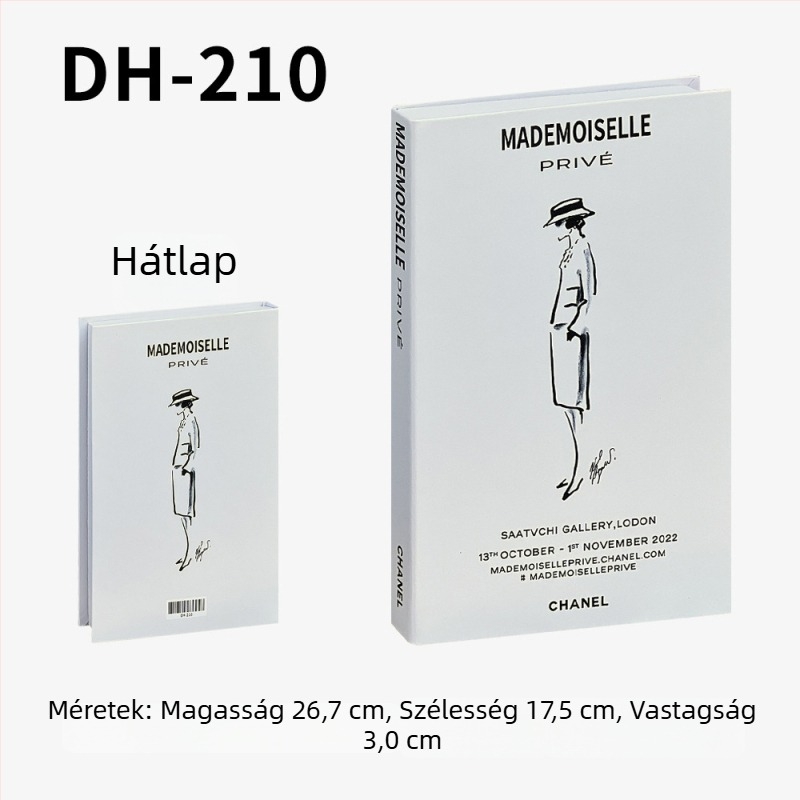 Instagram-stílusú minimalist dekoratív könyv replikája – rekvizit divatfotózáshoz