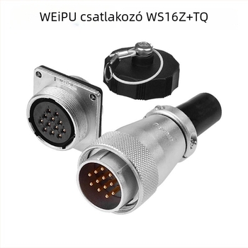 Weipu WS16 repülőgépészeti csatlakozó és ipari kábelcsatlakozó, 2P–10P, PPS szigetelő