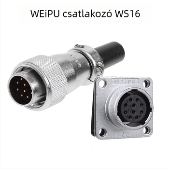 Weipu WS16 repülőgépészeti csatlakozó és ipari kábelcsatlakozó, 2P–10P, PPS szigetelő