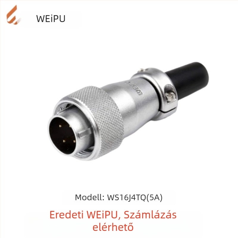 Weipu WS16 repülőgépészeti csatlakozó és ipari kábelcsatlakozó, 2P–10P, PPS szigetelő