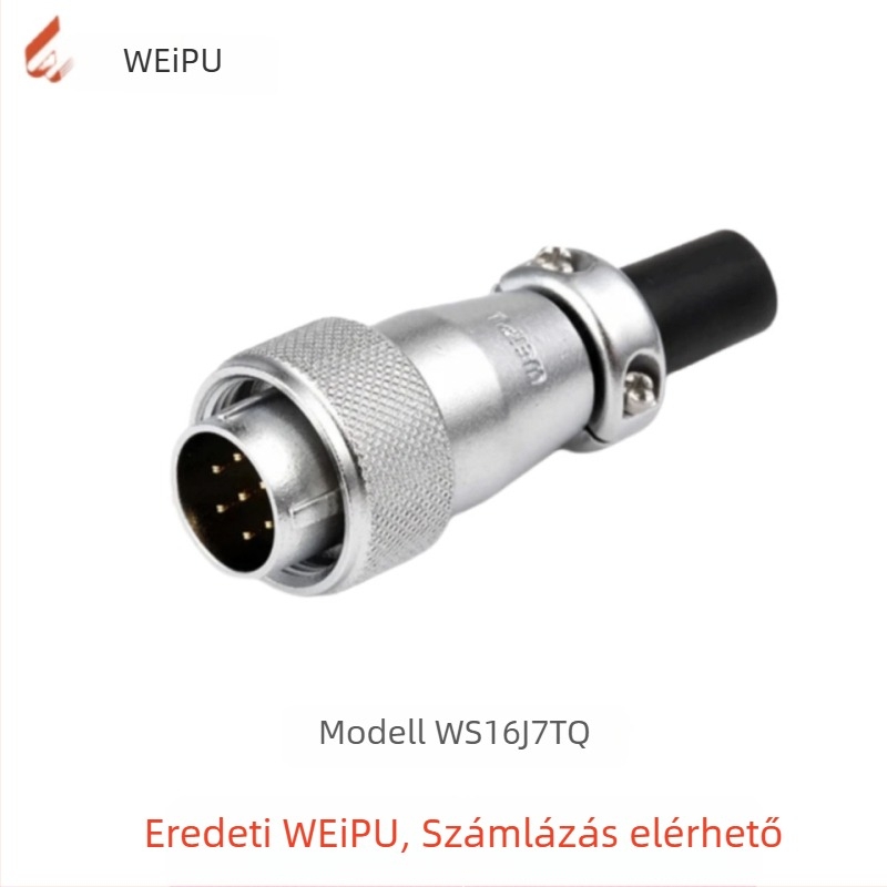 Weipu WS16 repülőgépészeti csatlakozó és ipari kábelcsatlakozó, 2P–10P, PPS szigetelő