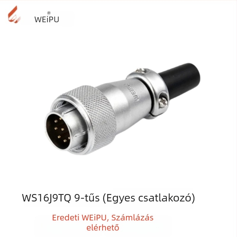 Weipu WS16 repülőgépészeti csatlakozó és ipari kábelcsatlakozó, 2P–10P, PPS szigetelő
