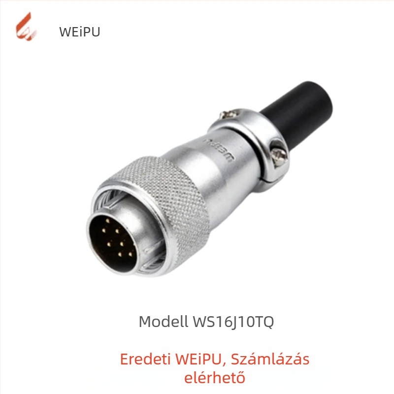 Weipu WS16 repülőgépészeti csatlakozó és ipari kábelcsatlakozó, 2P–10P, PPS szigetelő
