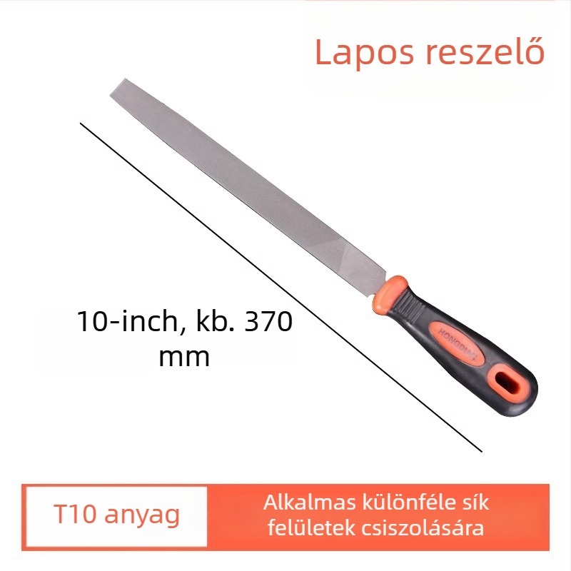 T12 acél reszelő a fémek polírozásához, finomfogú reszelő, sík reszelő, félkör és háromszög alakú faformázó eszköz
