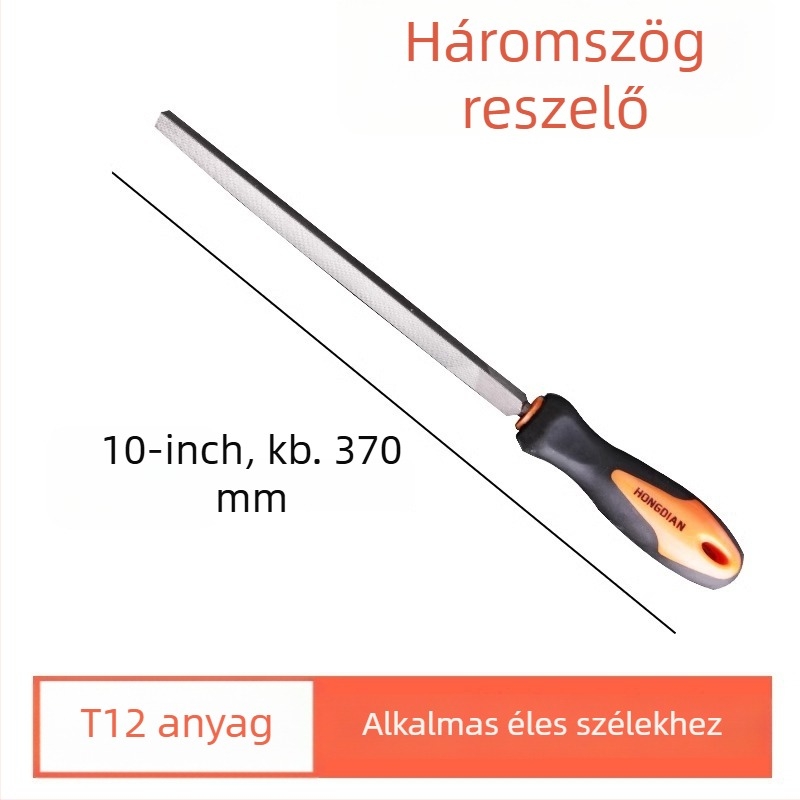 T12 acél reszelő a fémek polírozásához, finomfogú reszelő, sík reszelő, félkör és háromszög alakú faformázó eszköz