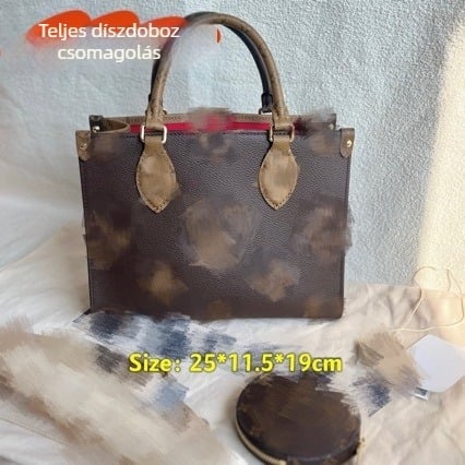 Onthege PVC tote táska, kis méretű, uniszex, keresztpántos, mindennapi használatra