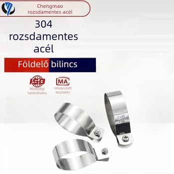 304 rozsdamentes acél földelő csat vezetékhez és csőgyűrűhöz