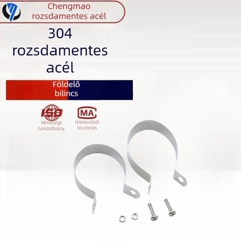 304 rozsdamentes acél földelő csat vezetékhez és csőgyűrűhöz