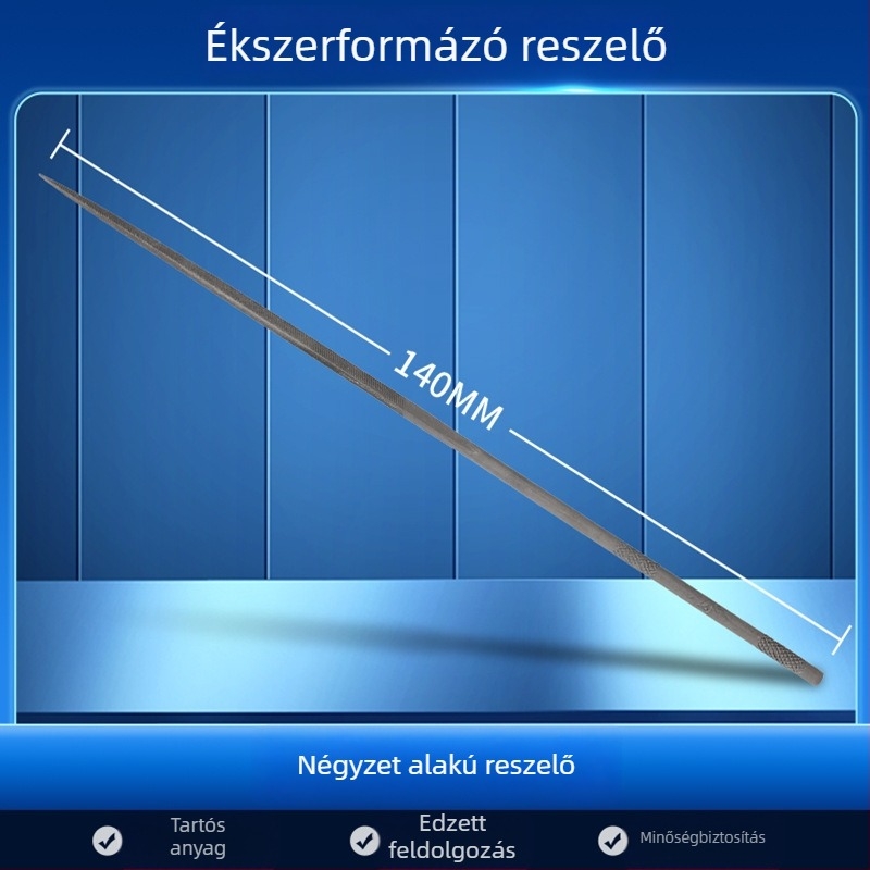 Ékszerformázó reszelő készlet: háromszög-, félkör- és bambuszlap alakú, valamint sima reszelő, hosszúság 200/140 mm, Pigeon márkájú csiszoló eszközök.