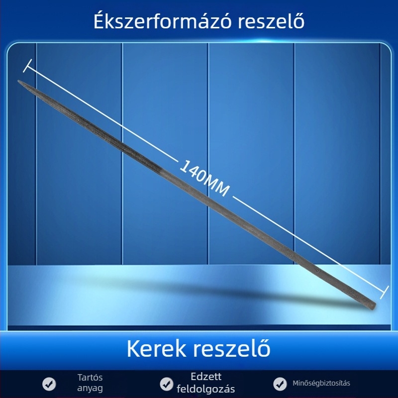 Ékszerformázó reszelő készlet: háromszög-, félkör- és bambuszlap alakú, valamint sima reszelő, hosszúság 200/140 mm, Pigeon márkájú csiszoló eszközök.