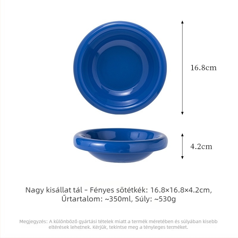 Kerámiás macska tál anti-tip kialakítással, etetésre és ivásra