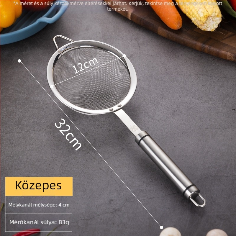 304 rozsdamentes acél szójaital szűrő, konyhai szit és forró fazék szita