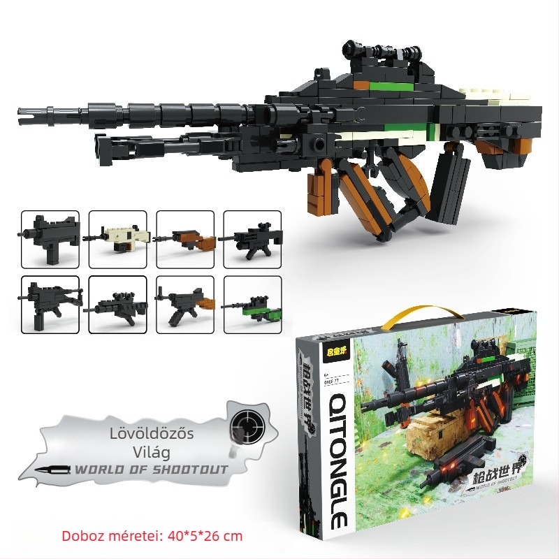 Lego-kompatibilis 8 az 1-ben kis építőkocka készlet fiúk számára, oktató játék, ajándék doboz