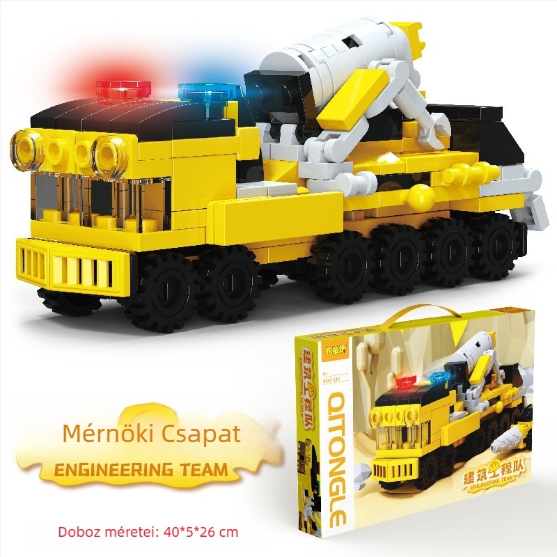 Lego-kompatibilis 8 az 1-ben kis építőkocka készlet fiúk számára, oktató játék, ajándék doboz