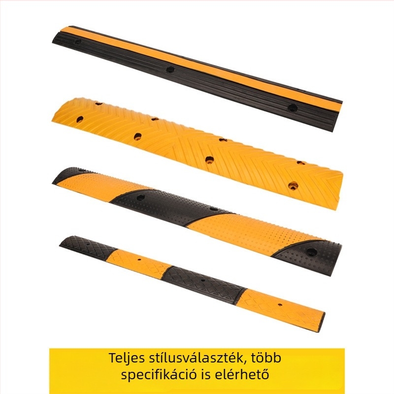 Kerékpár- és gyalogos sávhoz késleltető küszöb csúszásmentes felülettel