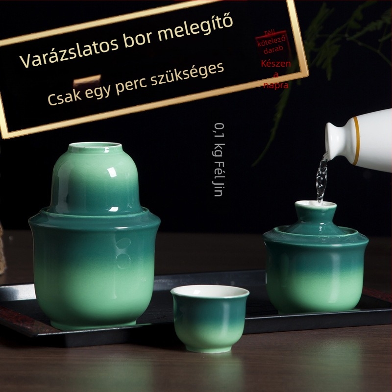 Porcelán bormelegítő – kerámia melegítőedény borhoz, otthoni használatra