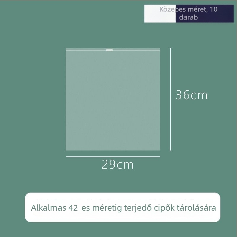 Átlátszó cipő tároló táska, por- és nedvességálló utazási táska