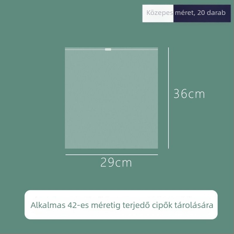 Átlátszó cipő tároló táska, por- és nedvességálló utazási táska