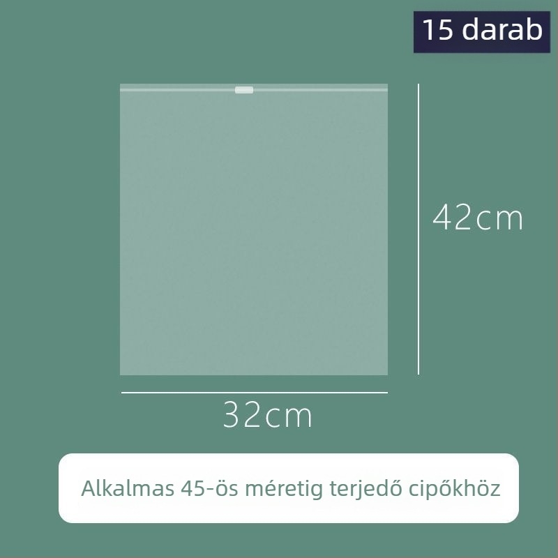 Átlátszó cipő tároló táska, por- és nedvességálló utazási táska