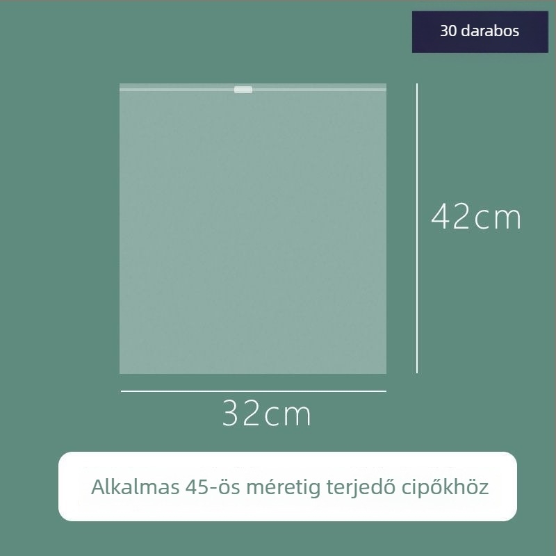 Átlátszó cipő tároló táska, por- és nedvességálló utazási táska