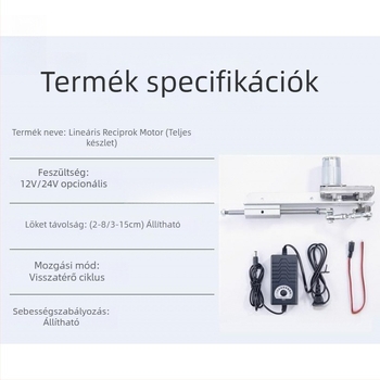 Lineáris ismétlődő toló-húzó rúd, teleszkópos motor és karos csatlakozás