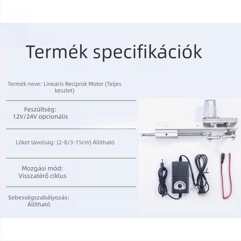 Lineáris ismétlődő toló-húzó rúd, teleszkópos motor és karos csatlakozás