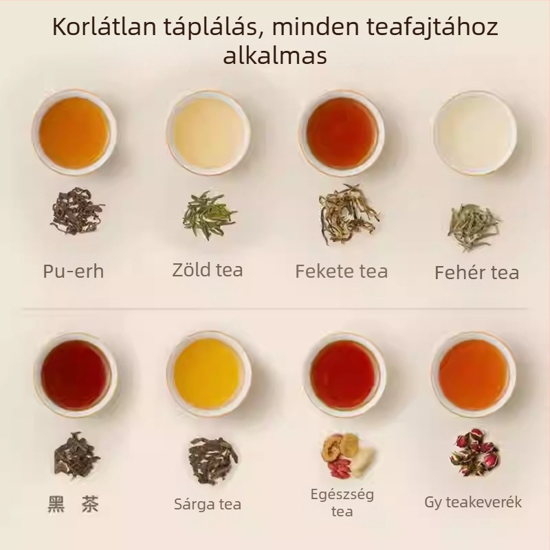 Hemisphere egészséges teáskanna, 1,5 l, üvegtest, virágtea készítő, érintéses vezérlés