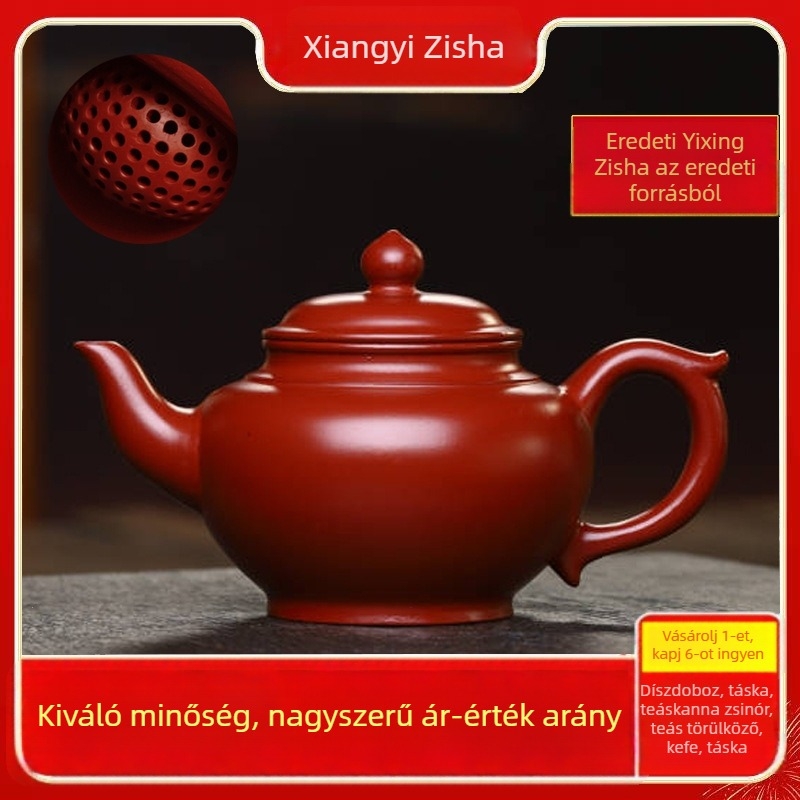 Laughing Cherry Yixing purpur agyag teáskanna, mesterien kézzel készített teás eszköz mindennapi használatra