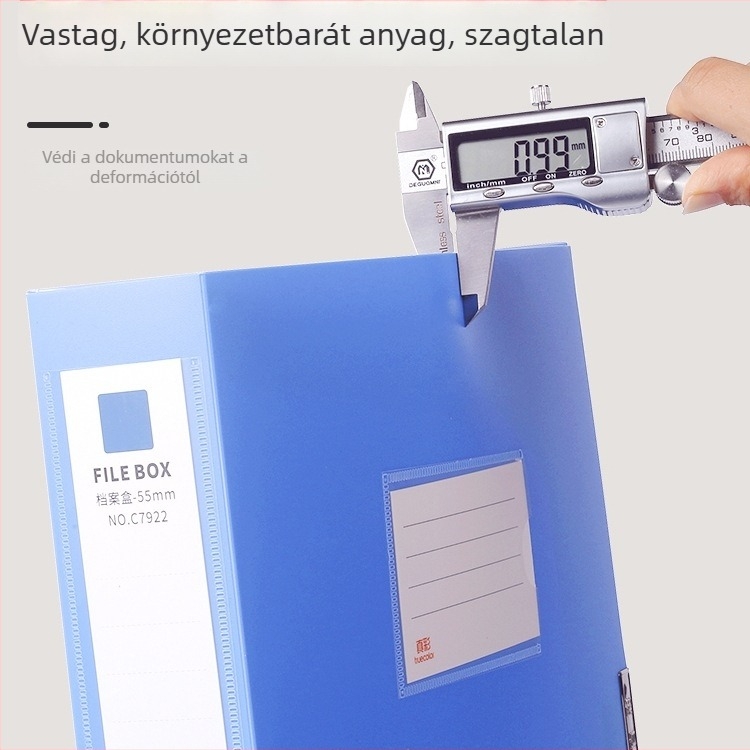 Összecsukható A4-es fájlbox dokumentumokhoz és pénzügyi bizonylatokhoz – True Color