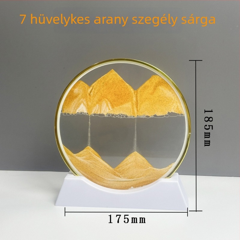 3D gyorshomokos festmény arany kerettel – könnyed luxus dekoratív ajándék nappalira és íróasztalhoz