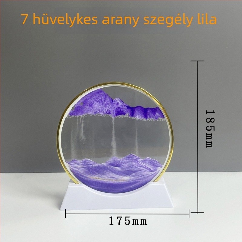 3D gyorshomokos festmény arany kerettel – könnyed luxus dekoratív ajándék nappalira és íróasztalhoz
