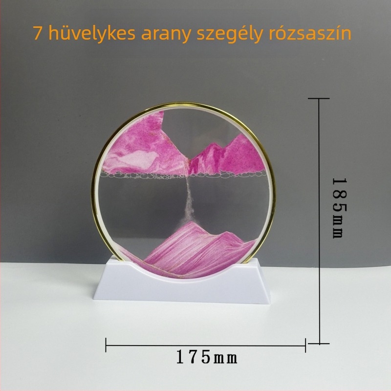 3D gyorshomokos festmény arany kerettel – könnyed luxus dekoratív ajándék nappalira és íróasztalhoz