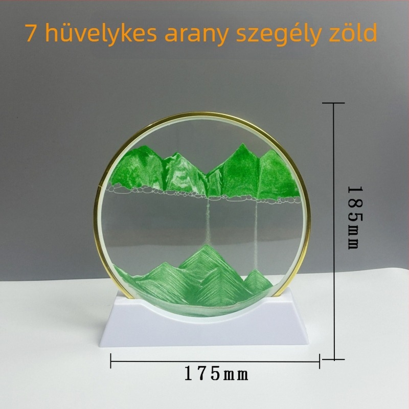 3D gyorshomokos festmény arany kerettel – könnyed luxus dekoratív ajándék nappalira és íróasztalhoz