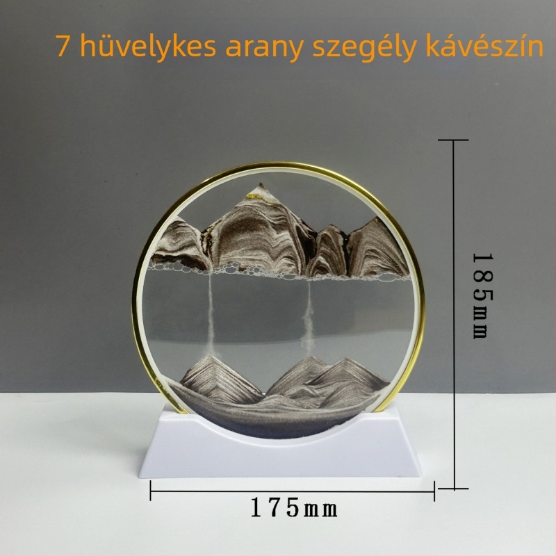 3D gyorshomokos festmény arany kerettel – könnyed luxus dekoratív ajándék nappalira és íróasztalhoz